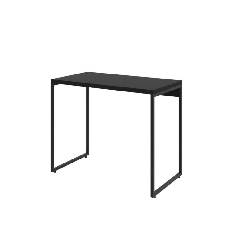 Conjunto de Mesa Studio com Cadeira de Escritório Diretor Giratória Lauren Preta