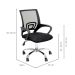 Conjunto de Mesa Studio com Estante Nogal 146 cm com Cadeira de Escritório Secretária Giratória Javix Preta