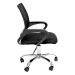 Conjunto de Mesa Studio com Estante Nogal 146 cm com Cadeira de Escritório Secretária Giratória Javix Preta