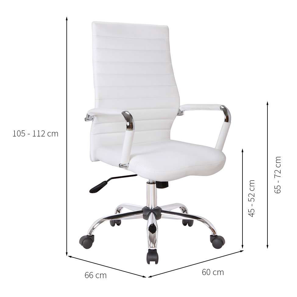 Conjunto de Mesa Studio com Estante Nogal e Preta 146 cm com Cadeira de Escritório Diretor Giratória Cleaner Branca