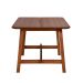 Conjunto de Mesa com 2 Bancos de Jantar Famille Amêndoa Rustico