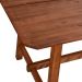Conjunto de Mesa com 2 Bancos de Jantar Famille Amêndoa Rustico