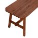 Conjunto de Mesa com 2 Bancos de Jantar Famille Amêndoa Rustico