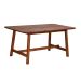 Conjunto de Mesa com 2 Bancos de Jantar Famille Amêndoa Rustico