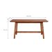 Conjunto de Mesa com 2 Bancos de Jantar Famille Amêndoa Rustico