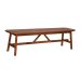 Conjunto de Mesa com 2 Bancos de Jantar Famille Amêndoa Rustico