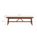 Conjunto de Mesa com 2 Bancos de Jantar Famille Amêndoa Rustico