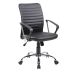 Conjunto de Mesa com Estante Nogal 146 cm com Cadeira de Escritório Diretor Giratória Oslo Preta