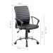 Conjunto de Mesa com Estante Nogal 146 cm com Cadeira de Escritório Diretor Giratória Oslo Preta