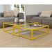 Conjunto de Mesa de Centro Duo Catarina Amarela