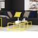Conjunto de Mesa de Centro Duo Catarina Amarela