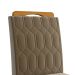 Conjunto de Mesa de Jantar Adele com Tampo de Vidro Off White e 4 Cadeiras Estofadas Paola Suede Joli e Madeira