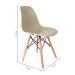 Conjunto de Mesa de Jantar Adele com Tampo de Vidro Off White e 4 Cadeiras Pé Palito Charles Eames Fendi