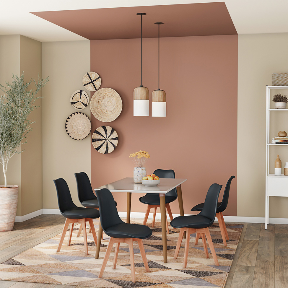 Conjunto de Mesa de Jantar Adele com Tampo de Vidro Off White e 4 Cadeiras Pé Palito Saarinen Wood Preto