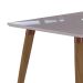 Conjunto de Mesa de Jantar Adele com Tampo de Vidro Off White e 4 Cadeiras Pé Palito Saarinen Wood Preto