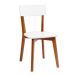 Conjunto de Mesa de Jantar Adele com Tampo de Vidro Off White e 4 Cadeiras Pé Palito Tóquio Branco