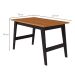 Conjunto de Mesa de Jantar Retangular com 2 Bancos Aurora Nature e Chumbo