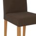 Conjunto de Mesa de Jantar Retangular com Tampo de Vidro Off White Maite e 4 Cadeiras Maia Linho Mascavo e Nature