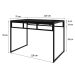 Conjunto de Mesa de Jantar com 2 Bancos Wooden Ônix e Preto