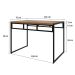 Conjunto de Mesa de Jantar com 2 Bancos Wooden Mel e Preto