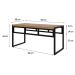 Conjunto de Mesa de Jantar com 2 Bancos Wooden Mel e Preto