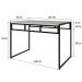 Conjunto de Mesa de Jantar com 2 Bancos Wooden Snow e Preto