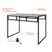 Conjunto de Mesa de Jantar com 2 Bancos Wooden Snow e Preto