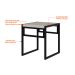 Conjunto de Mesa de Jantar com 2 Bancos Wooden Snow e Preto