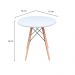 Conjunto de Mesa de Jantar com 2 Cadeiras Eames Branco 