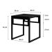 Conjunto de Mesa de Jantar com 4 Bancos Wooden Ônix e Preto