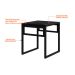 Conjunto de Mesa de Jantar com 4 Bancos Wooden Ônix e Preto
