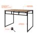 Conjunto de Mesa de Jantar com 4 Bancos Wooden Carvalho e Preto