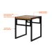 Conjunto de Mesa de Jantar com 4 Bancos Wooden Mel e Preto