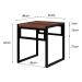 Conjunto de Mesa de Jantar com 4 Bancos Wooden Nogal e Preto