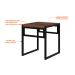 Conjunto de Mesa de Jantar com 4 Bancos Wooden Nogal e Preto
