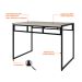 Conjunto de Mesa de Jantar com 4 Bancos Wooden Snow e Preto