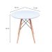 Conjunto de Mesa de Jantar com 4 Cadeiras Eames Branco 