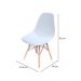 Conjunto de Mesa de Jantar com 4 Cadeiras Eames Branco 