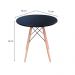 Conjunto de Mesa de Jantar com 4 Cadeiras Eames Preto 