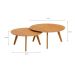 Conjunto de Mesas de Centro Redonda Classic I Nature