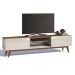 Conjunto de Sala de Estar com Paínel para TV 60 Polegadas Rack Classic 2 GV e Buffet Classic 4 PT Freijó