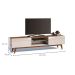 Conjunto de Sala de Estar com Paínel para TV 60 Polegadas Rack Classic 2 GV e Buffet Classic 4 PT Freijó