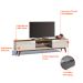 Conjunto de Sala de Estar com Paínel para TV 60 Polegadas Rack Classic 2 GV e Buffet Classic 4 PT Freijó