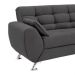 Conjunto de Sofá 2 e 3 Lugares Larissa II Suede Cinza