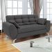 Conjunto de Sofá 2 e 3 Lugares Larissa II Suede Cinza