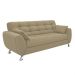 Conjunto de Sofá 2 e 3 Lugares Larissa Suede Bege