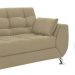 Conjunto de Sofá 2 e 3 Lugares Larissa Suede Bege
