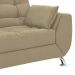 Conjunto de Sofá 2 e 3 Lugares Larissa Suede Bege
