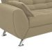 Conjunto de Sofá 2 e 3 Lugares Larissa Suede Bege
