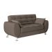 Conjunto de Sofá 2 e 3 Lugares Larissa Suede Castanho